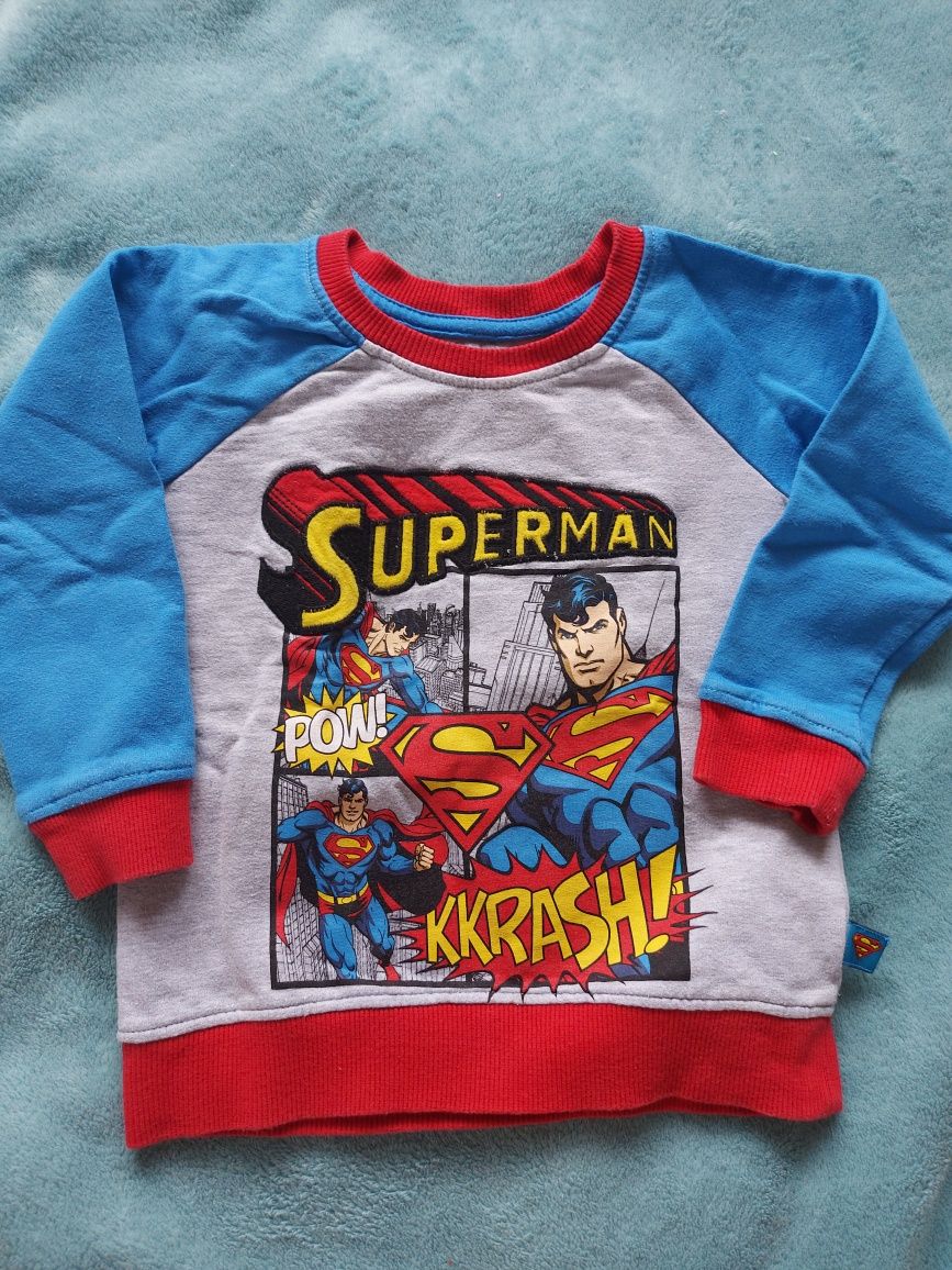 Bluza Superman chłopięca 92cm 18/24mce