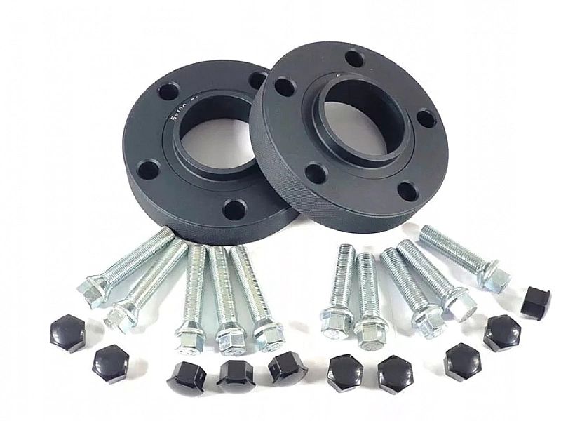 Dystanse Czarne Bmw F10 F11 F07/30mm 5x120 + Śruby