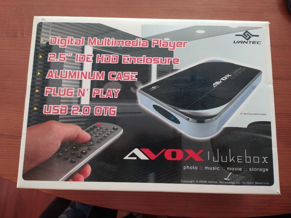 Vantec AVOX JUKBOX Multimedia para HDD 2,5''