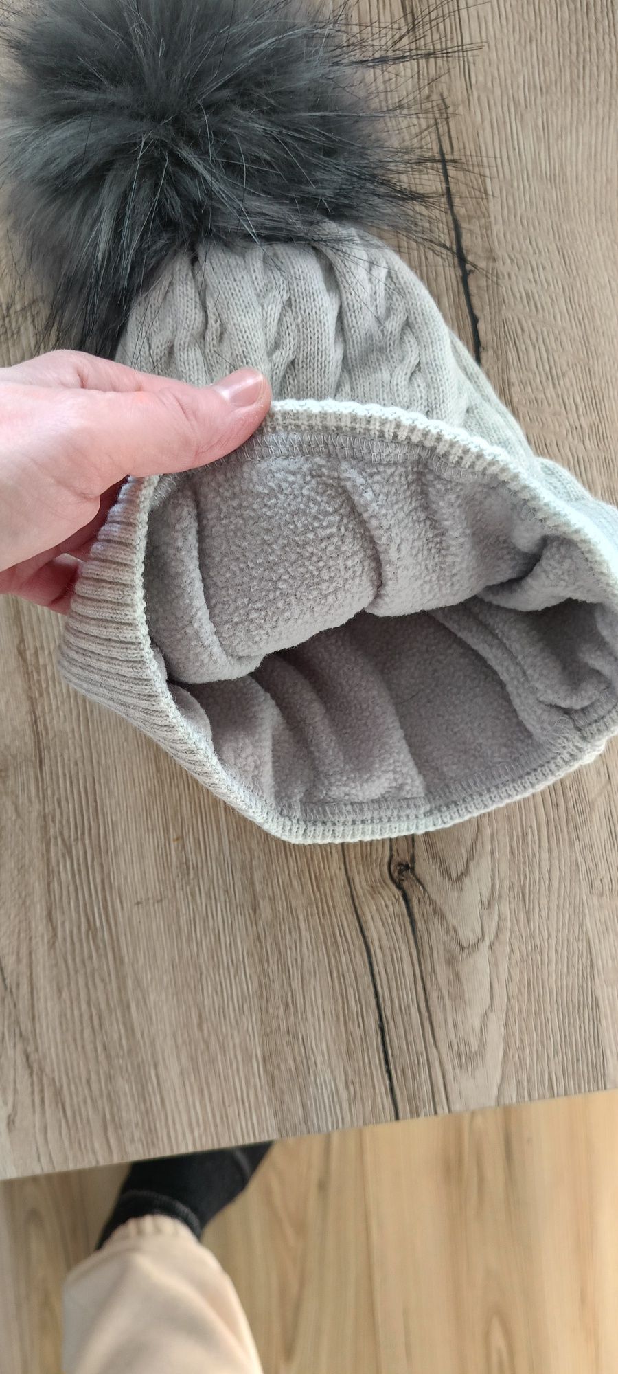 Komplet czapka na polarze plus komin