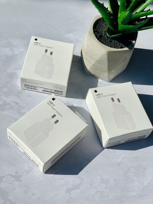 Адаптер 18W USB‑C Оригінал iPhone Швидка зарядка Блок оригинал