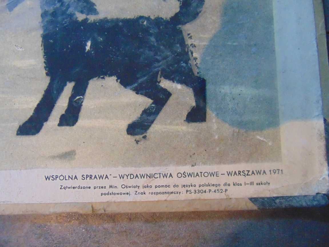 Tablica szkolna W.CHMIELEWSKI 1971 r.POŻAR-1