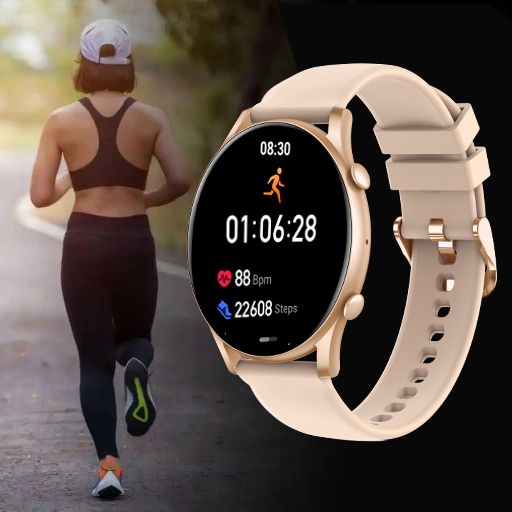 Smartwatch Zegarek Damski Polskie Menu Rozmowy Ciśnienie Puls Sport Am