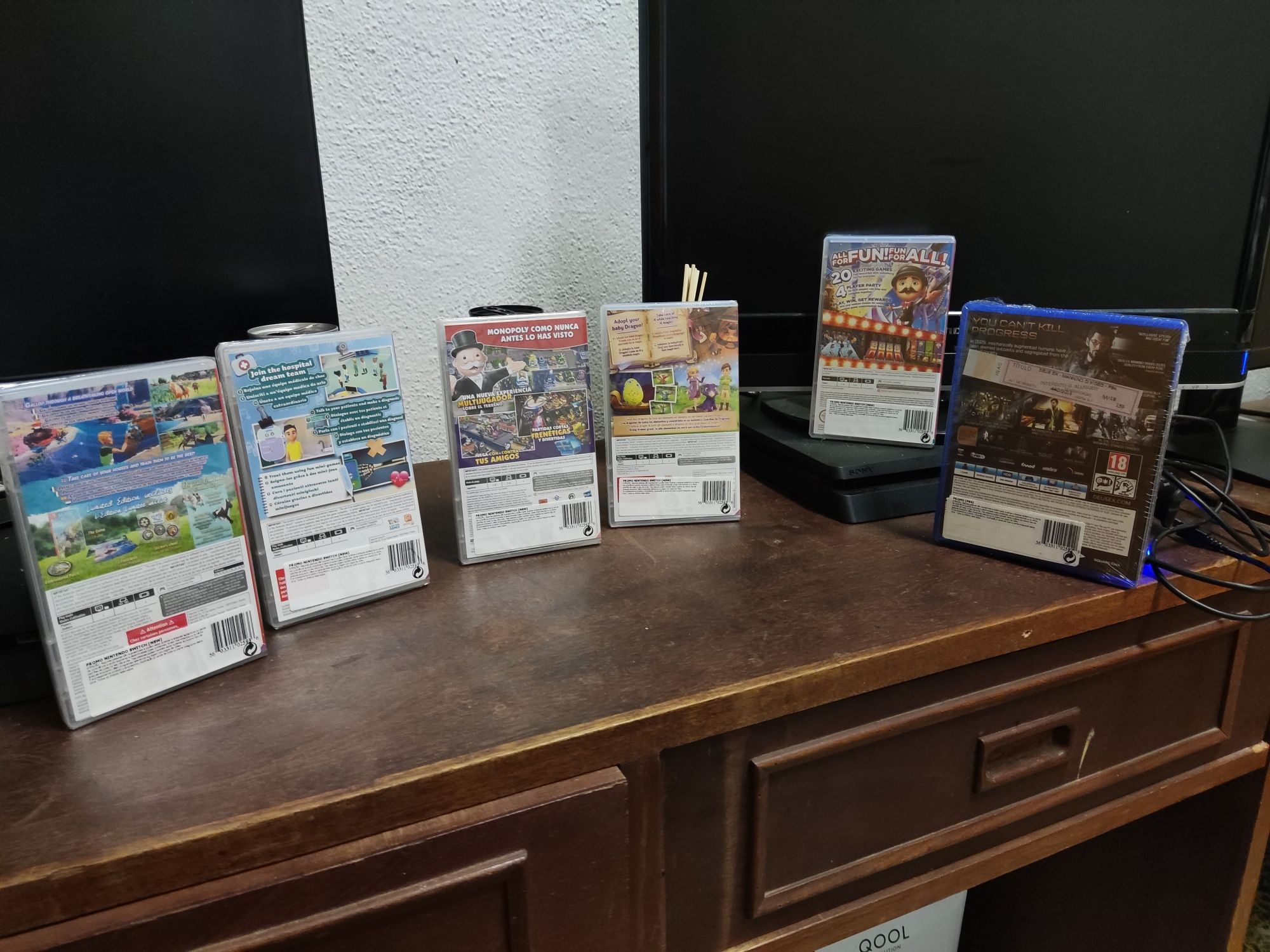 Jogos Nintendo switch e ps4 vendo separado