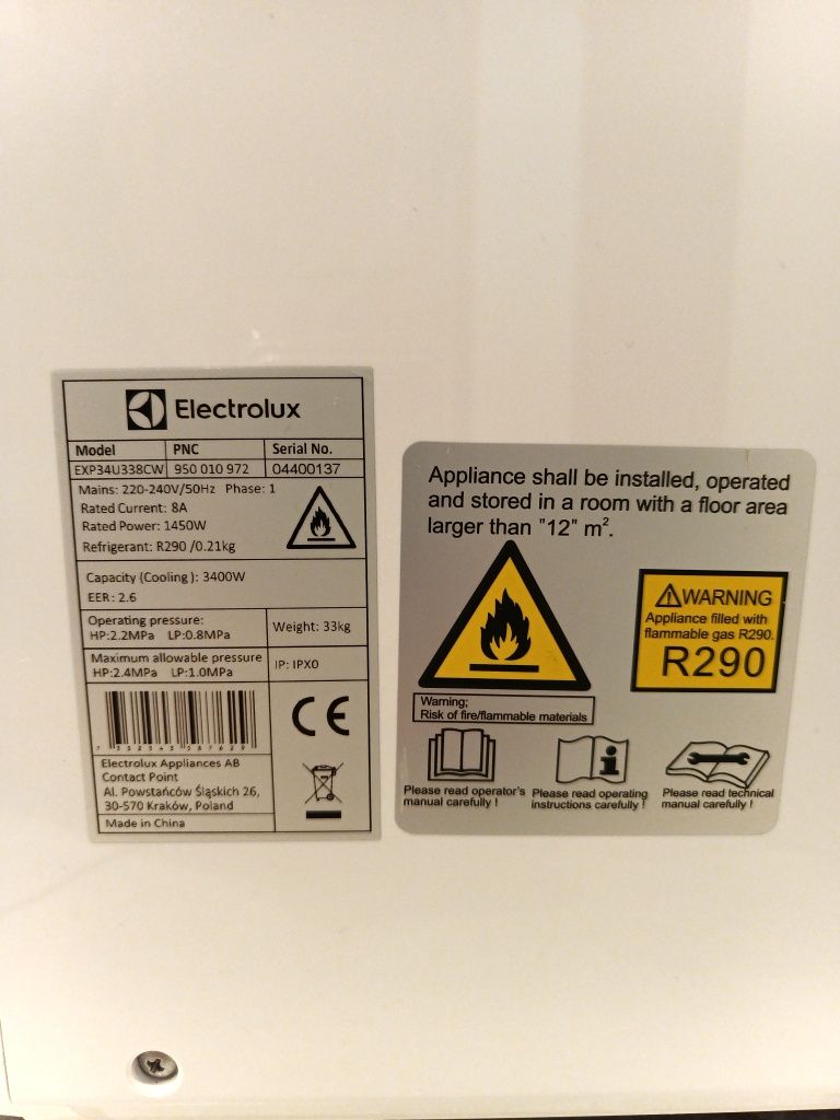 Klimatyzator przenośny Electrolux EXP34U338CW