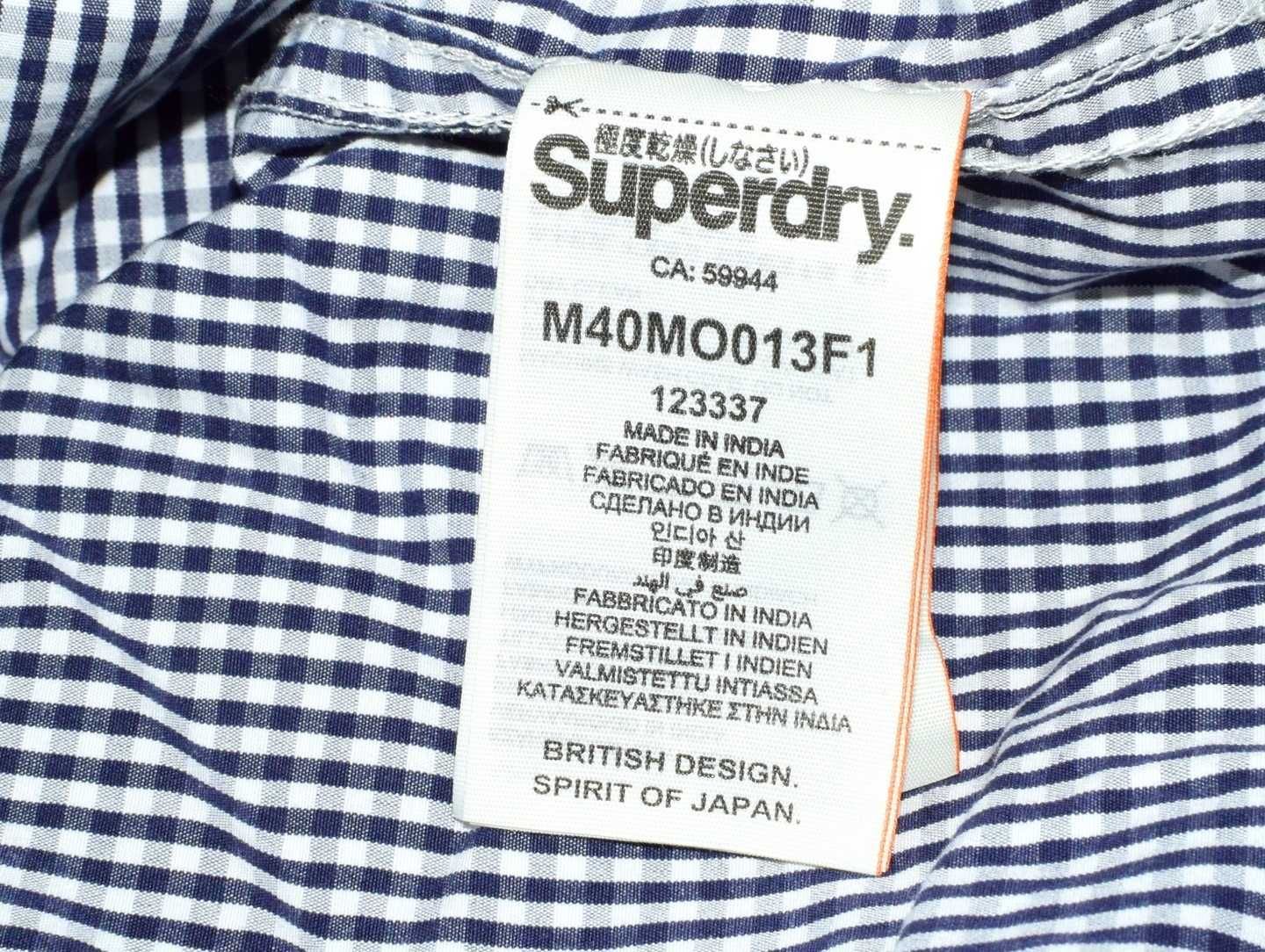 SUPERDRY London koszula slim fit w kratkę M j. nowa