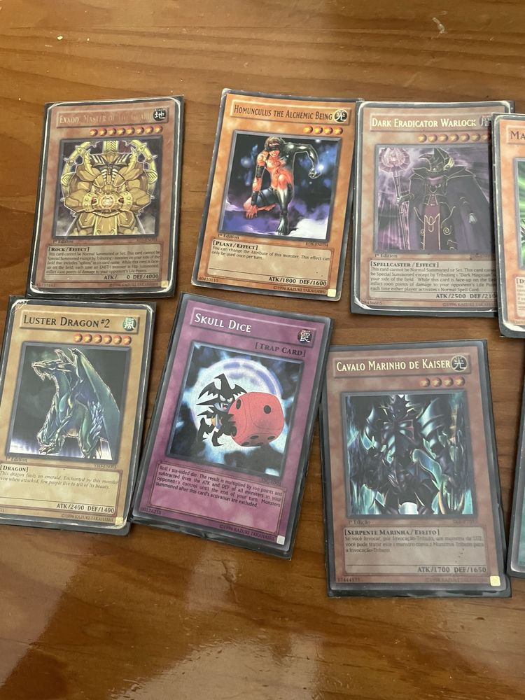 Cartas Yu-Gi-Oh - estado usado