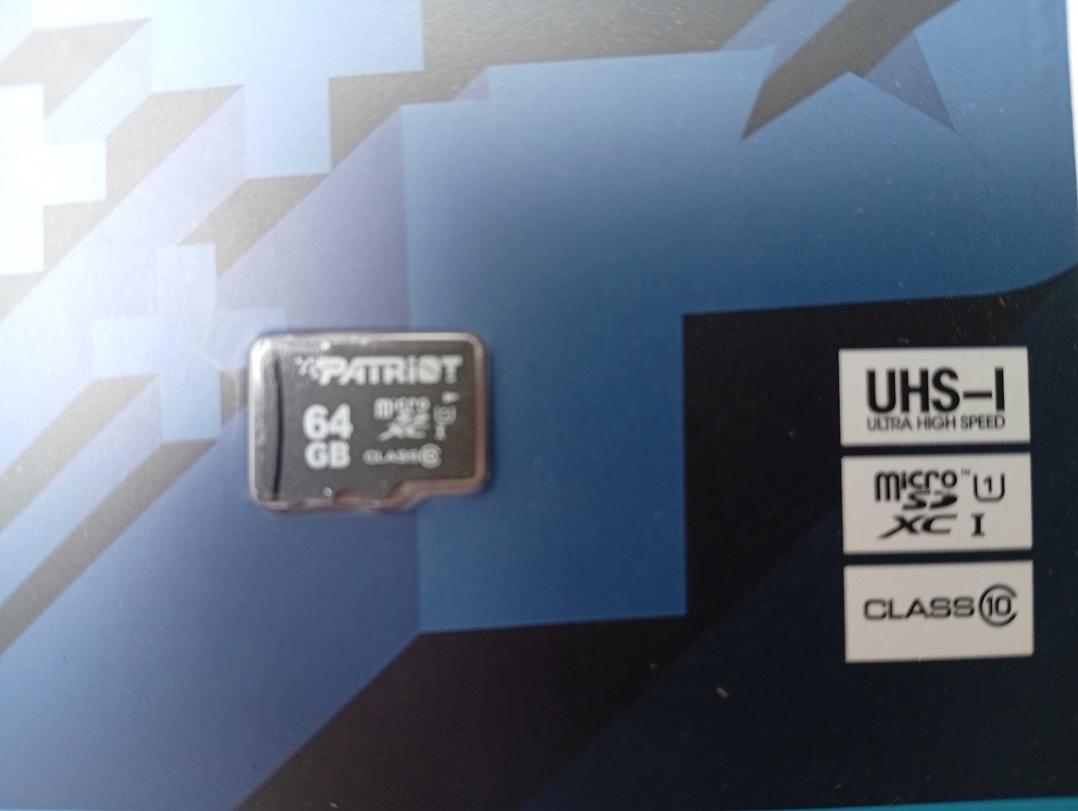 Карта памяти Patriot LX Series microSDXC 64GB Class 10 UHS-I U1