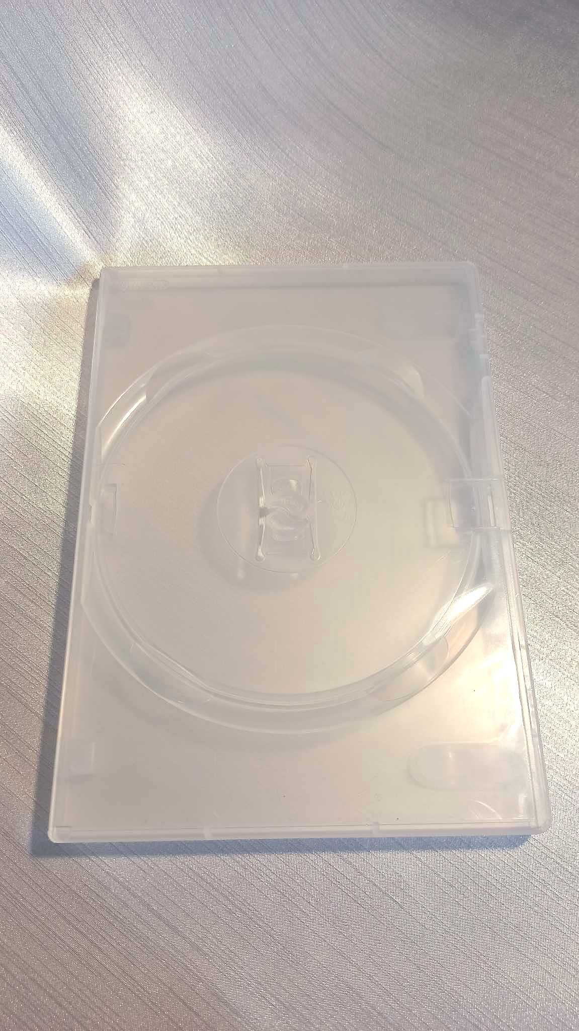 Pudełka na DVD, przezroczyste, na jedną lub dwie płyty