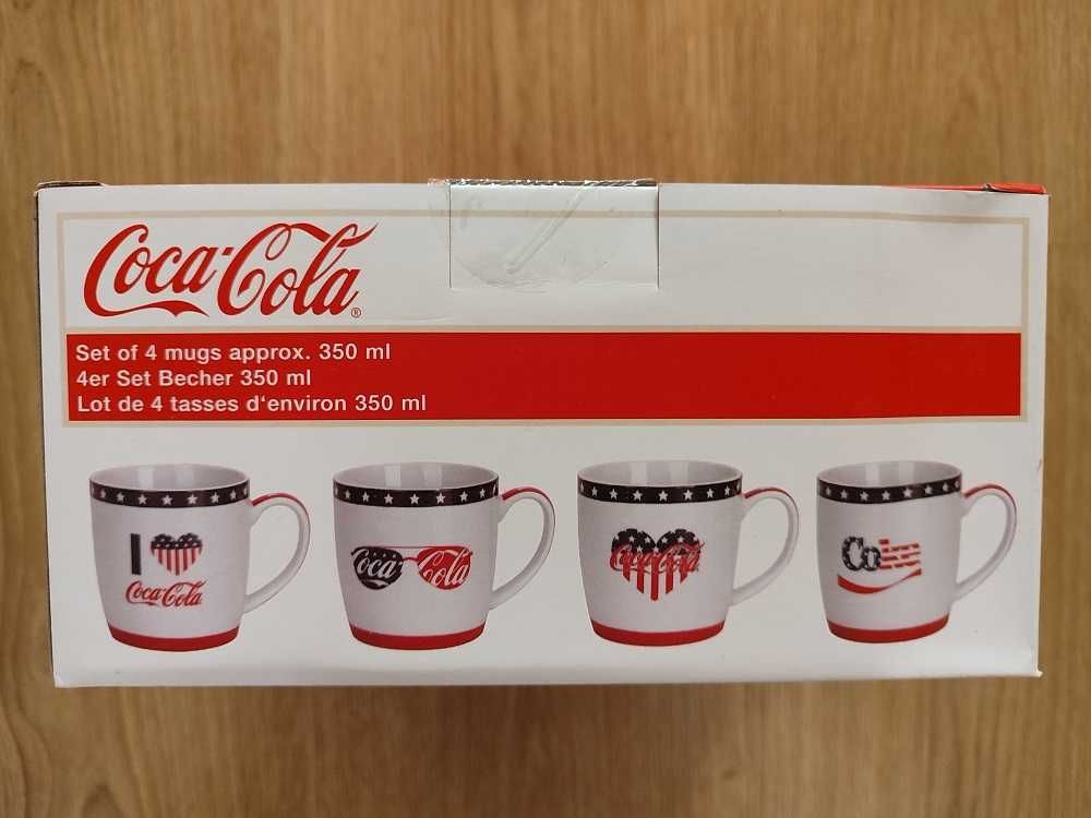 COCA-COLA Zestaw 4 kubki nowe