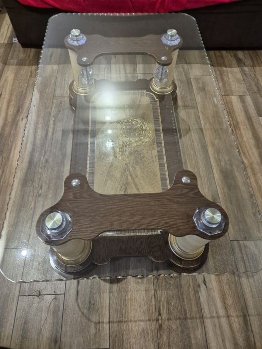 Stół szklany,ława, ręcznie wykonany