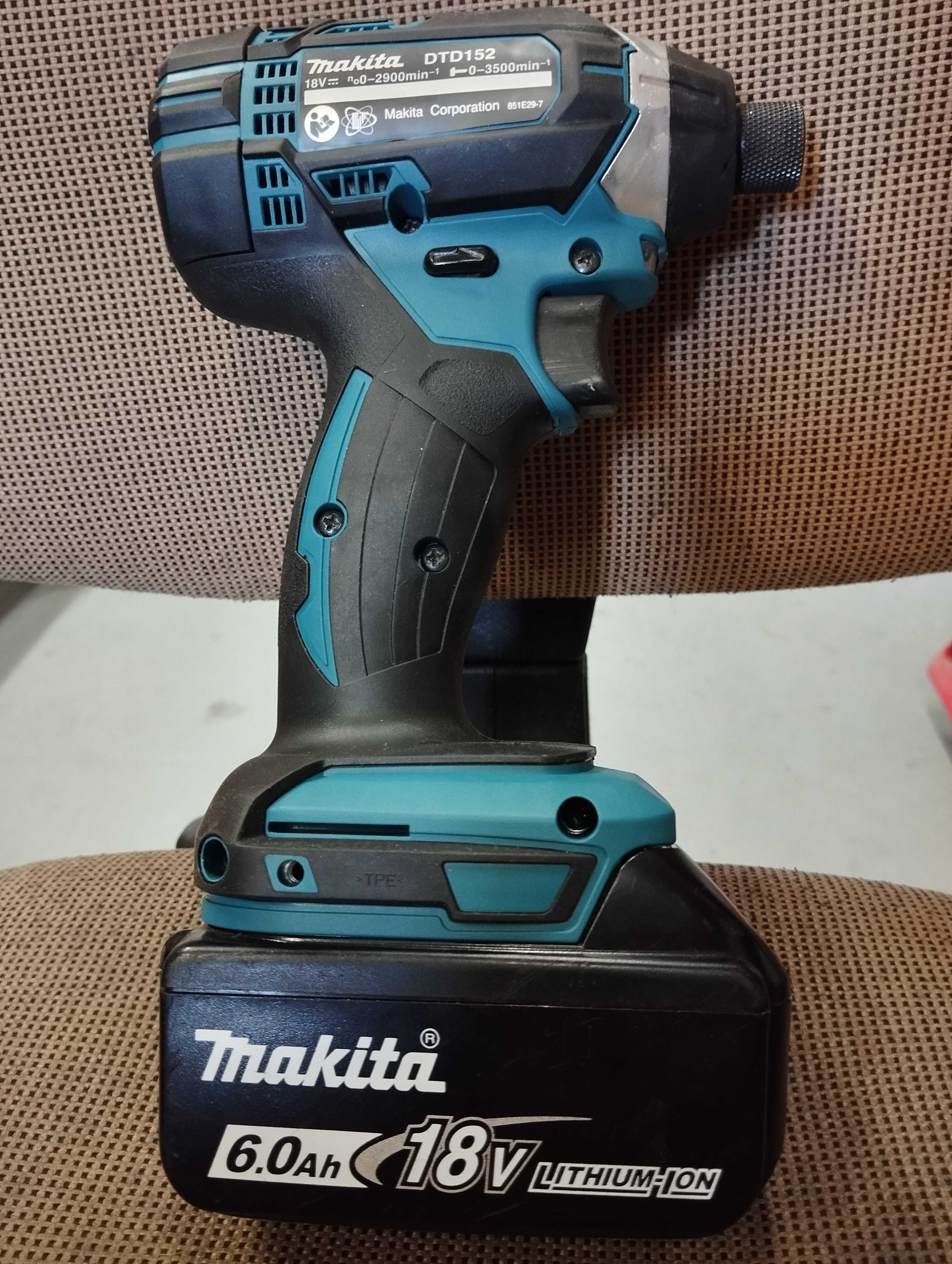 makita zakrętarka udarowa DTD152 +AKU 6.0 18V