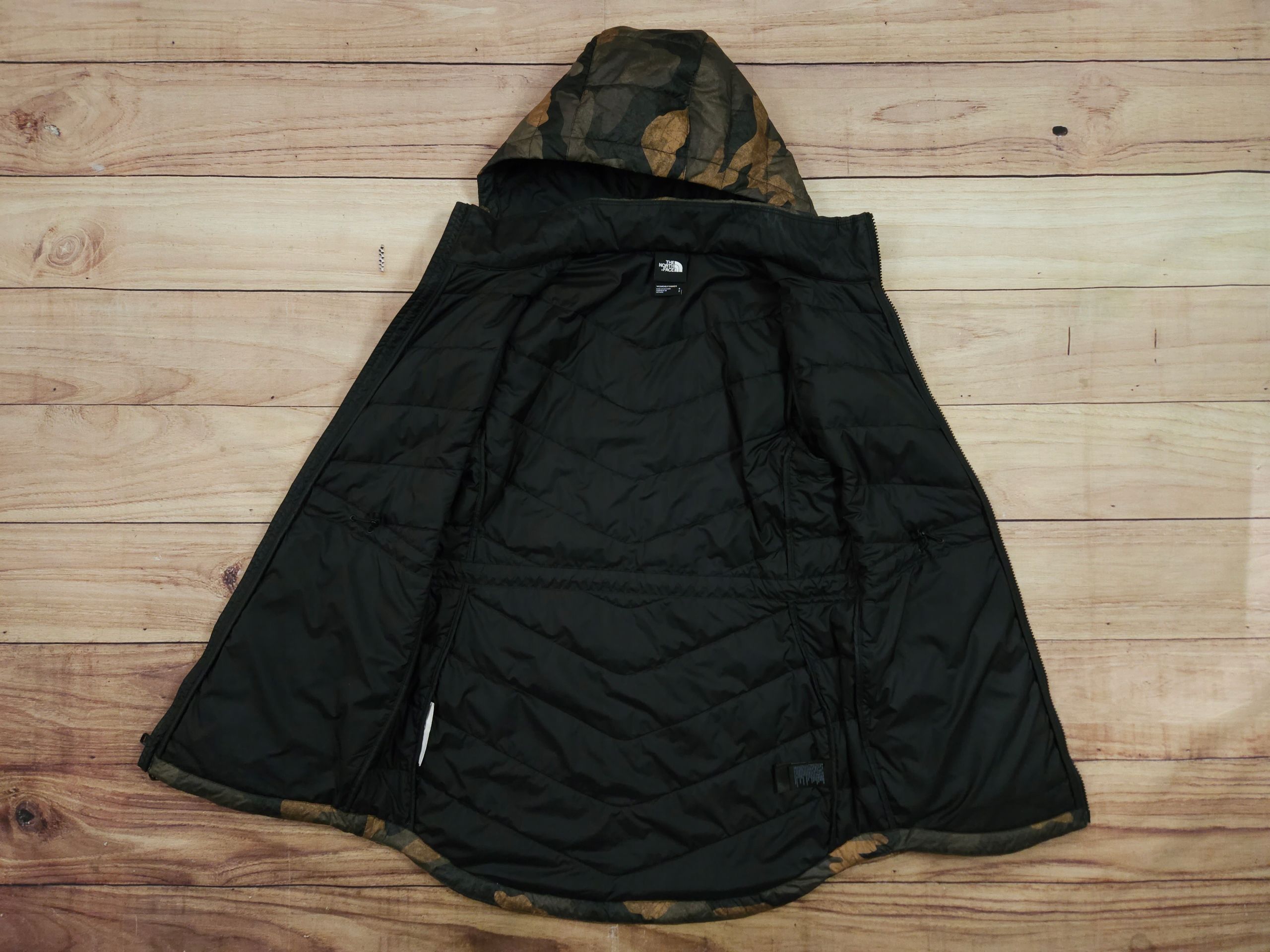 THE NORTH FACE Kurtka Parka Lekka Damska Moro Logowana r. S