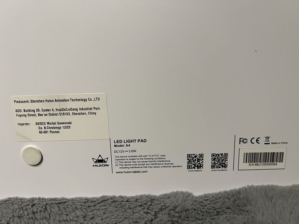 Deska kreślarska Huion Led Light Pad A4