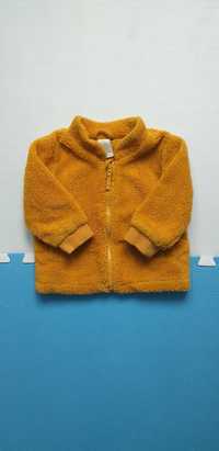 Bluza pluszowa polar rozpinana na suwak Lindex 68-74