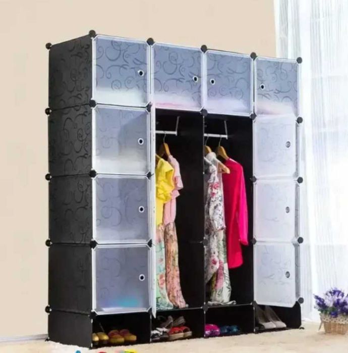 Шафа модульна storage cube з міцних пластин з гарним малюнком