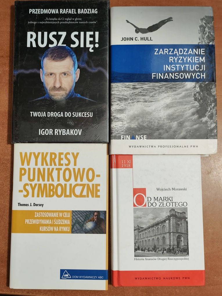 4 książki Wykresy punktowo-symboliczne Dorsey Rusz się Rybakov