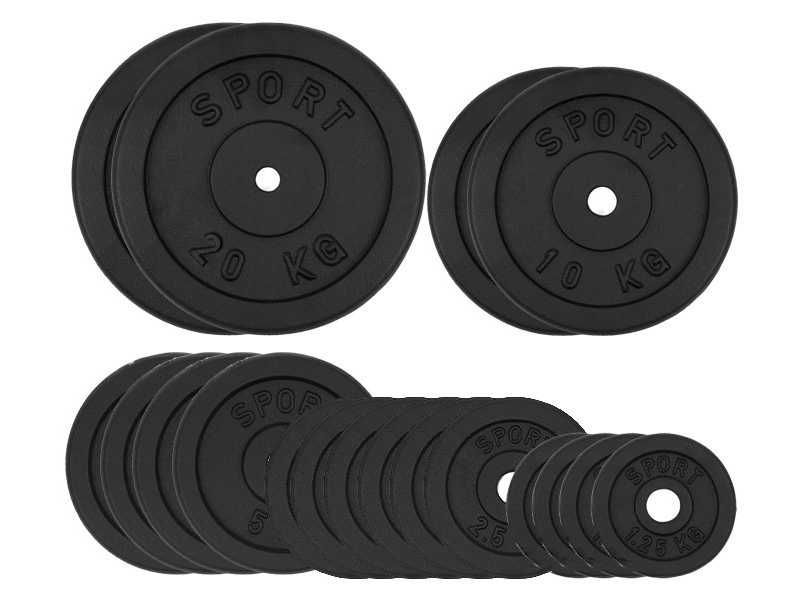 OBCIĄŻENIE ŻELIWNE 100 kg ZESTAW 18 talerzy 28,5mm BDG