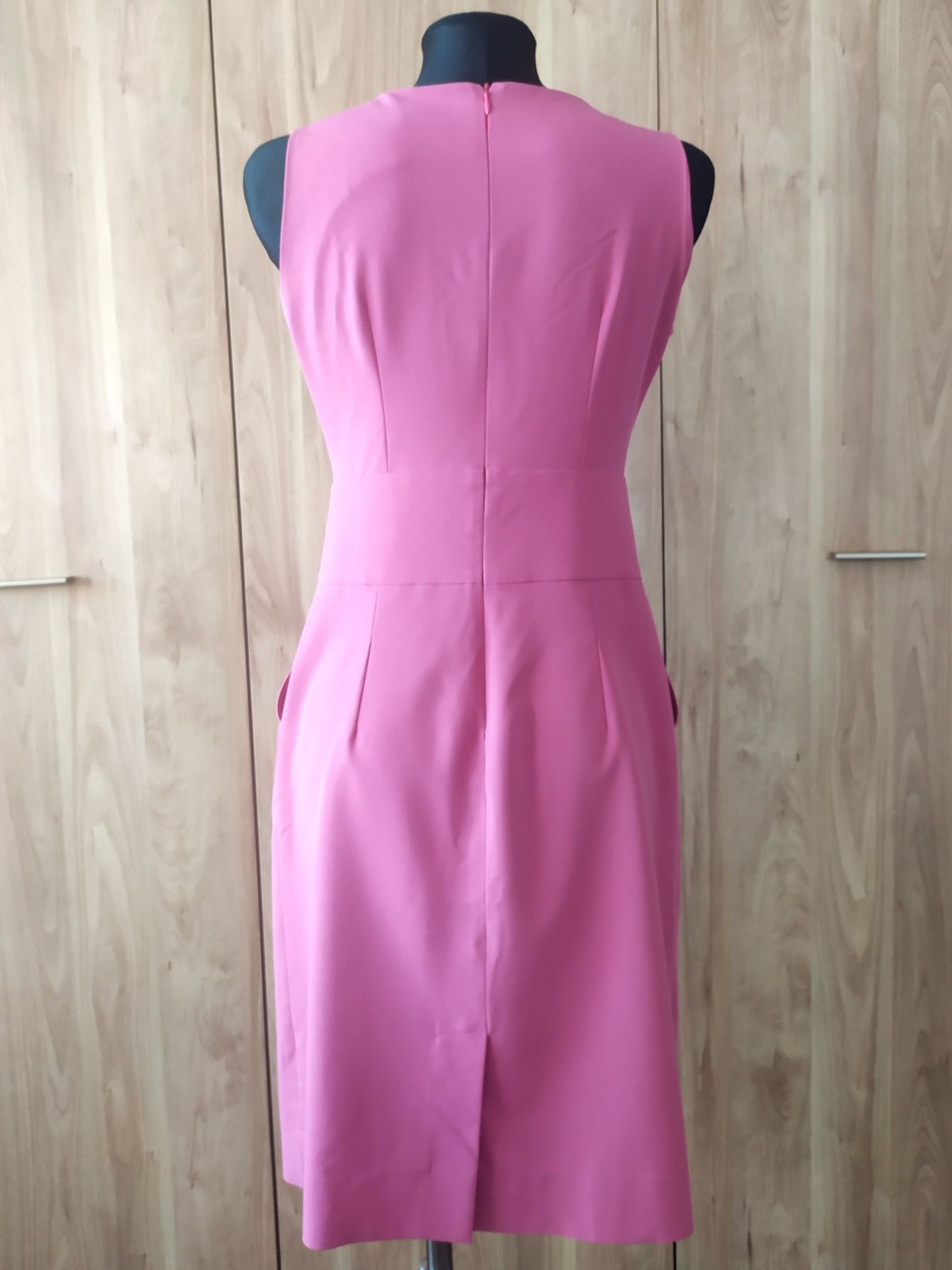 Elegancka sukienka ECHO rozmiar M różowa/liliowa