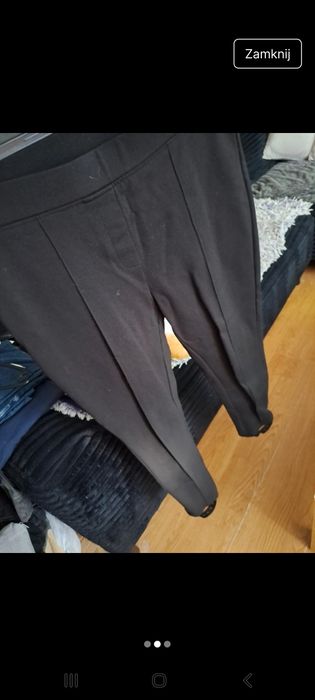 Spodnie czarne bryczesy r.S-M