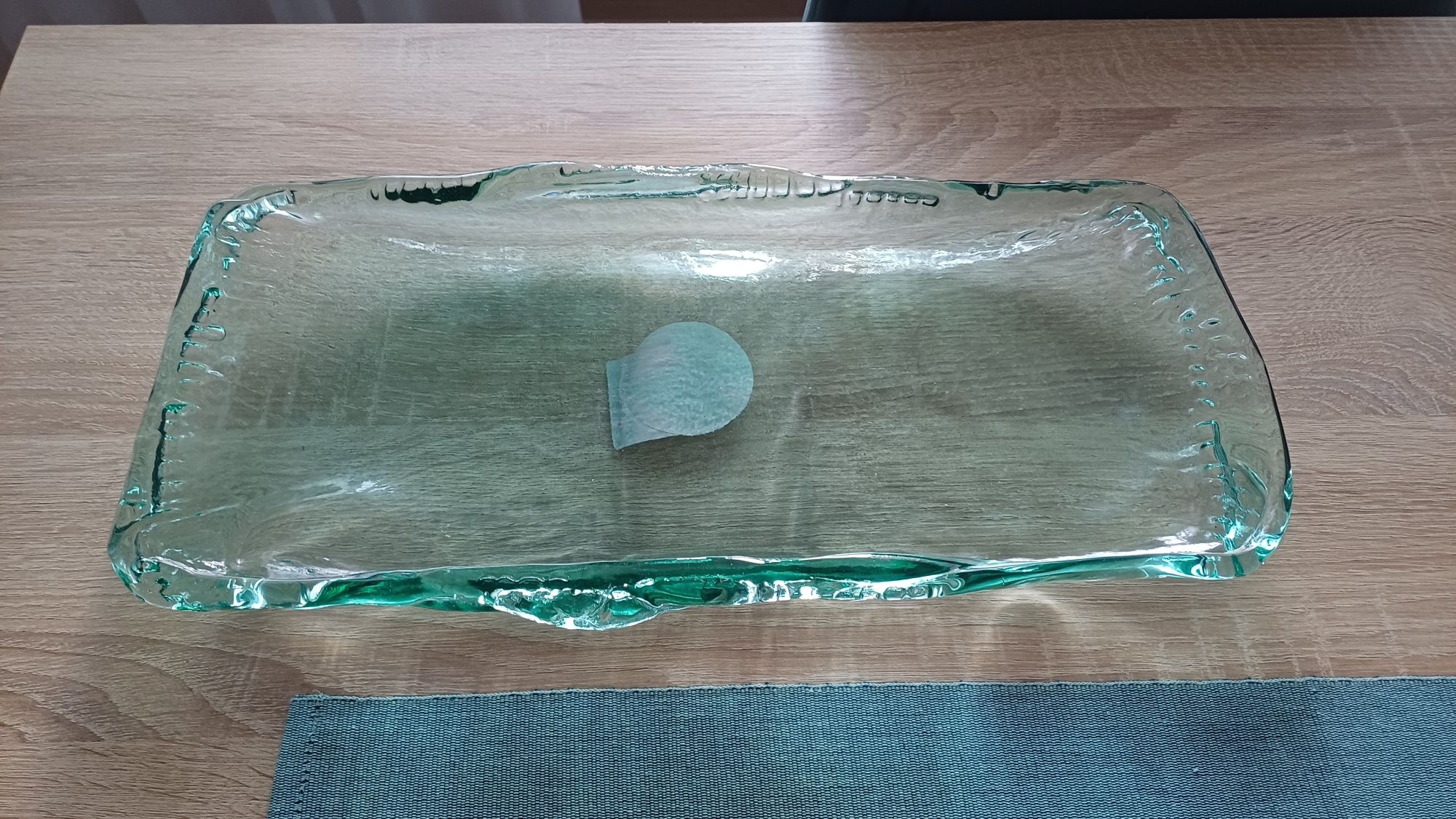 Centro de mesa em vidro (novo)-42cm