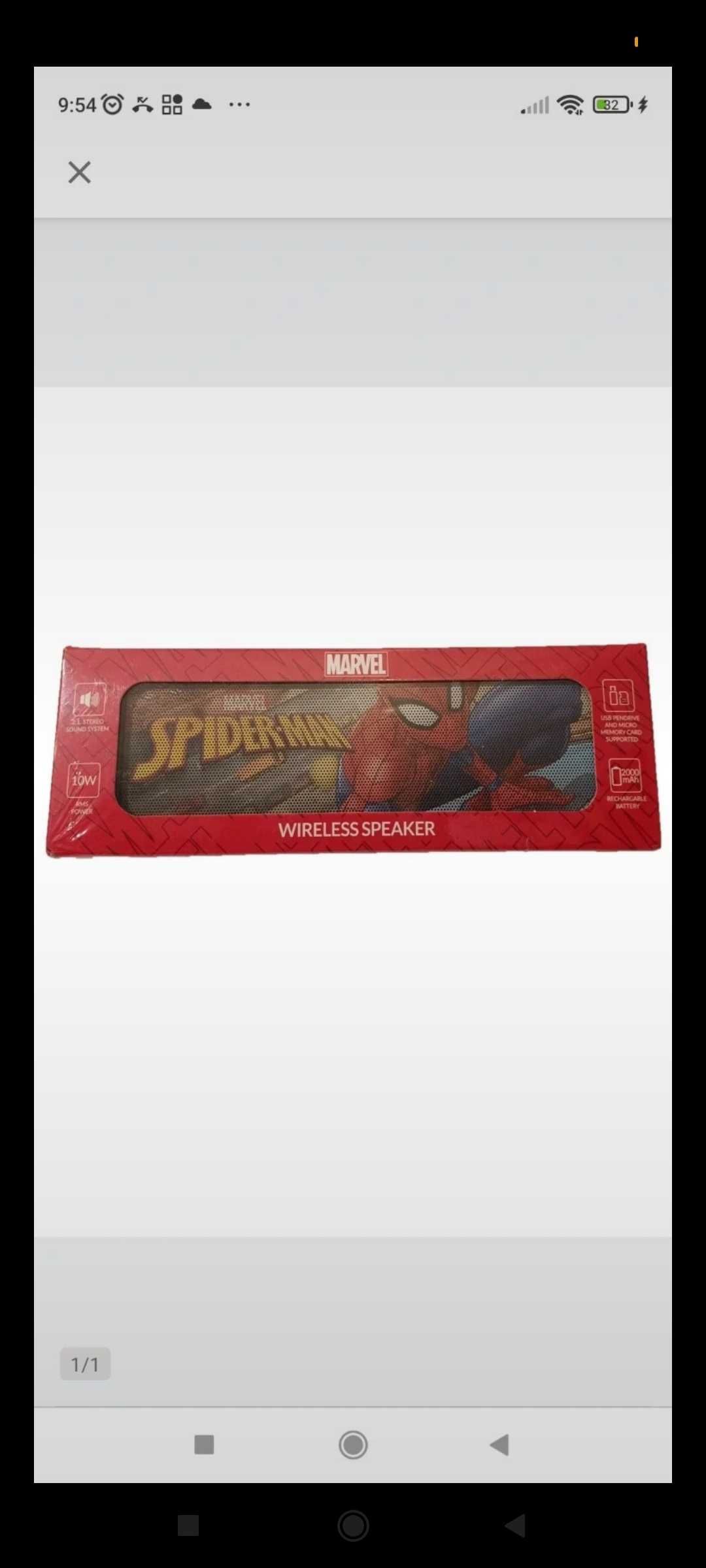 Głośnik Spiderman ,Marvel dla dzieci