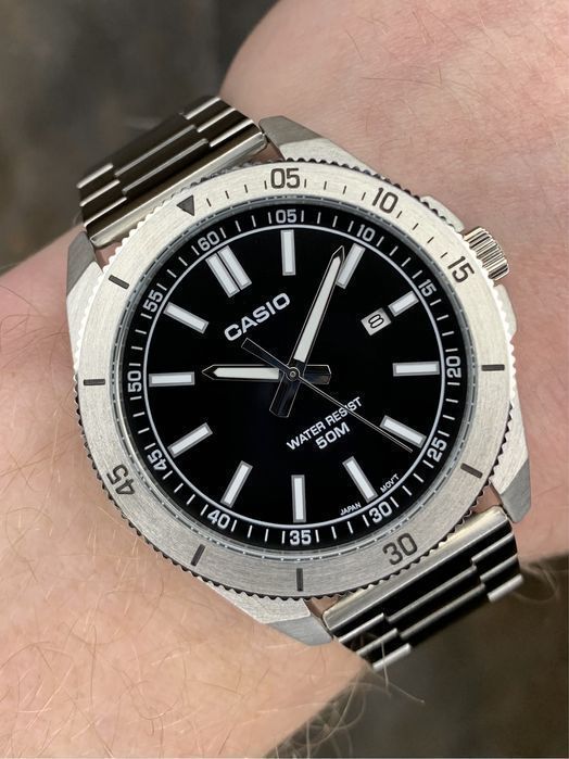 Чоловічий годинник Casio MTP-B155D-2E Оригінал Гарантія Касио Часы