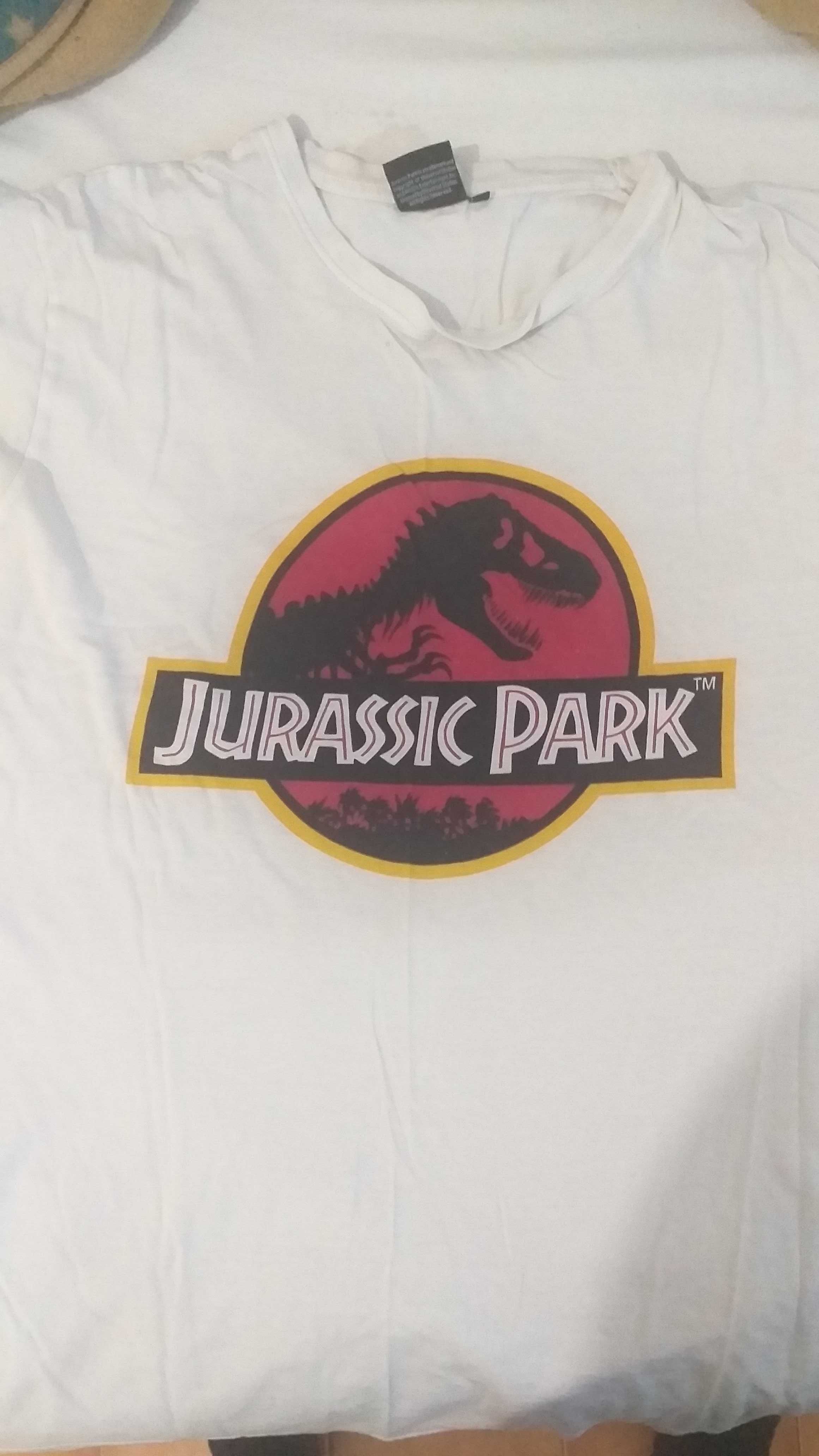 Camisa/T-Shirt branca Jurassic Park (XL)