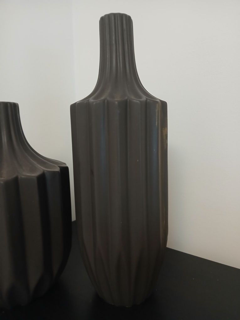 Conjunto Jarras ceramica cinza