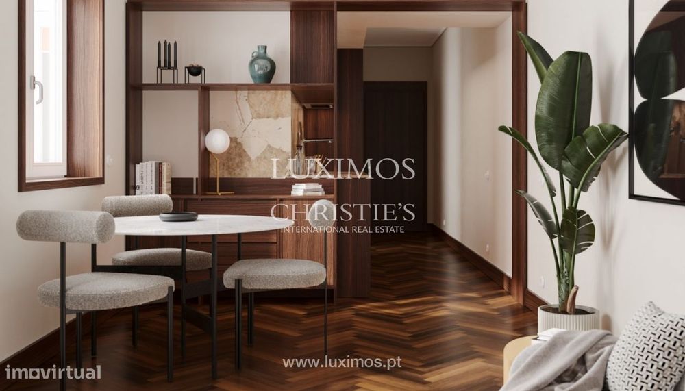 Apartamento T1 novo com terraço para venda na Baixa do Porto