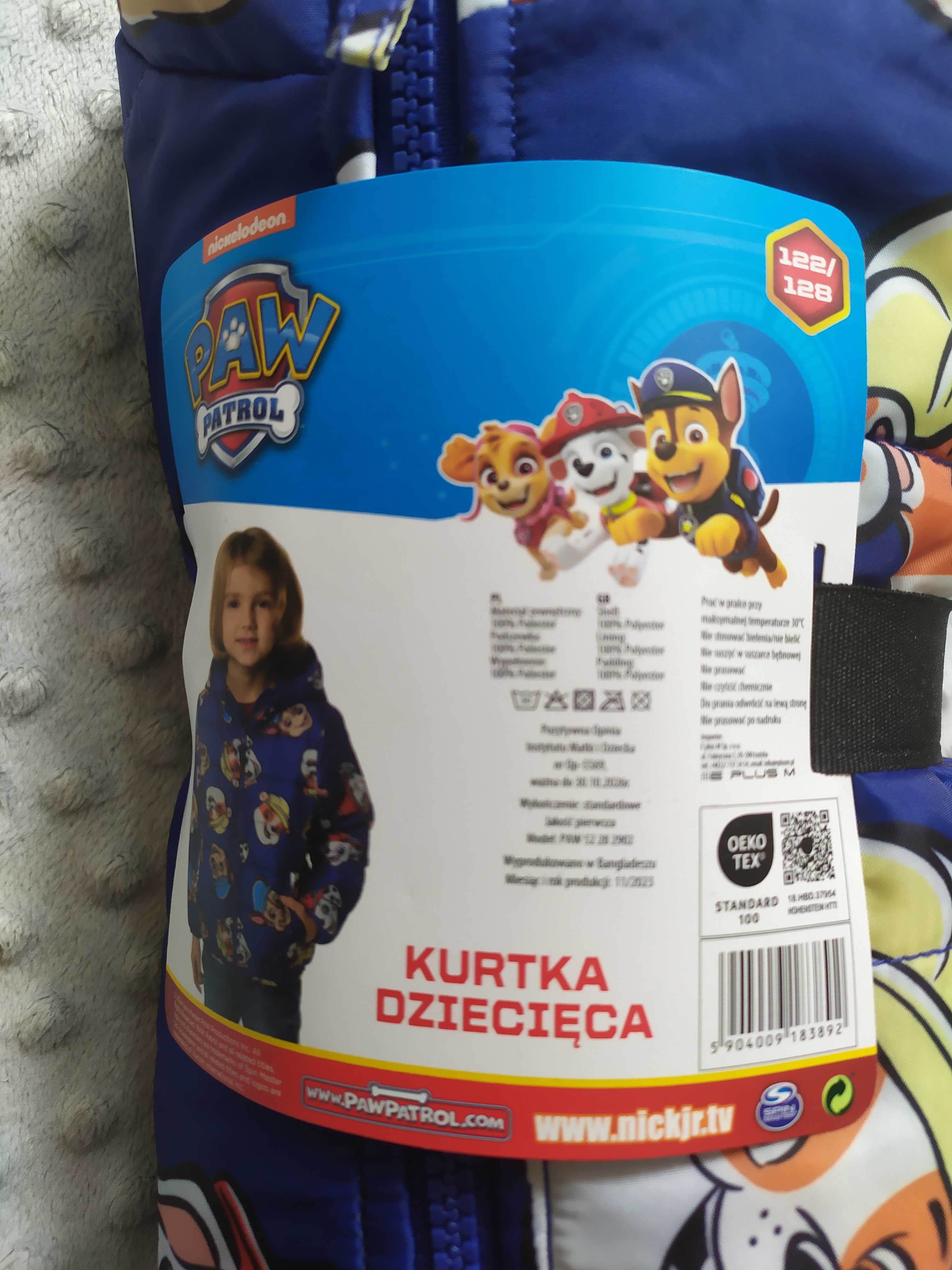 Kurtka chłopieca przejściowa Psi Patrol 122/128 Nickelodeon