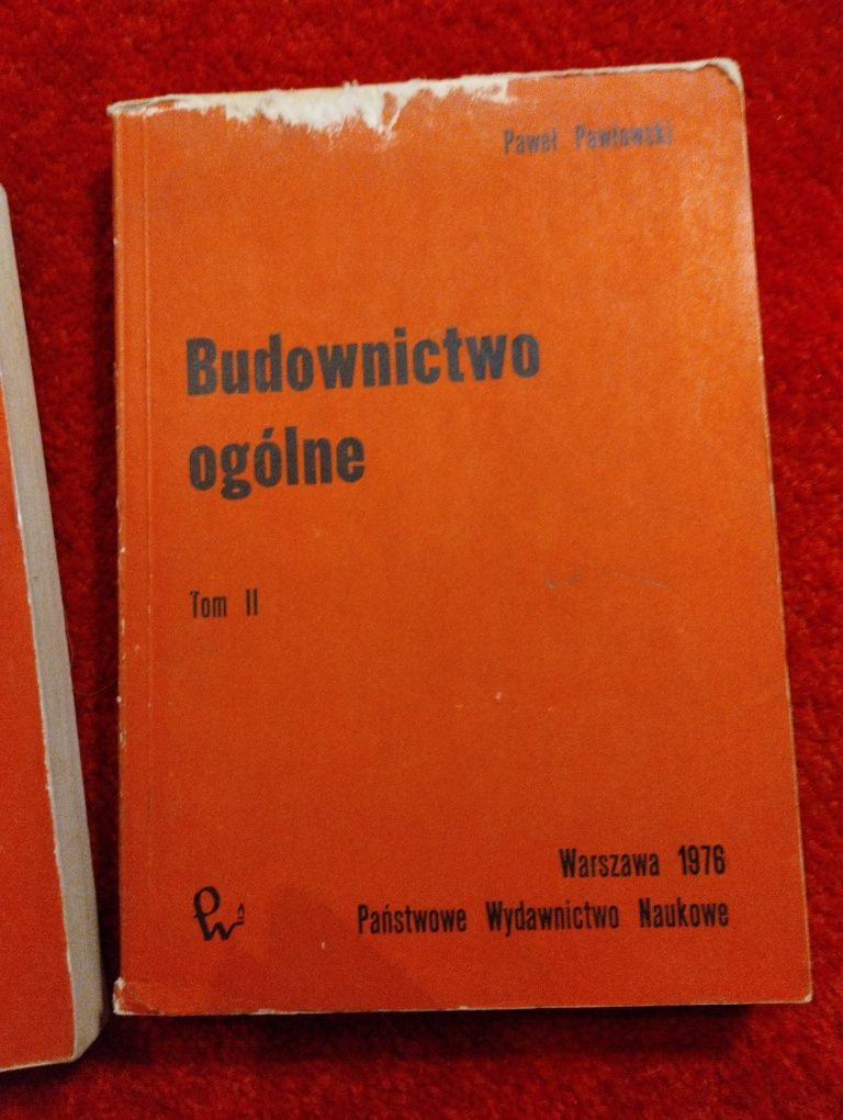 Budownictwo ogólne podręcznik dwa tomy Pawłowski
