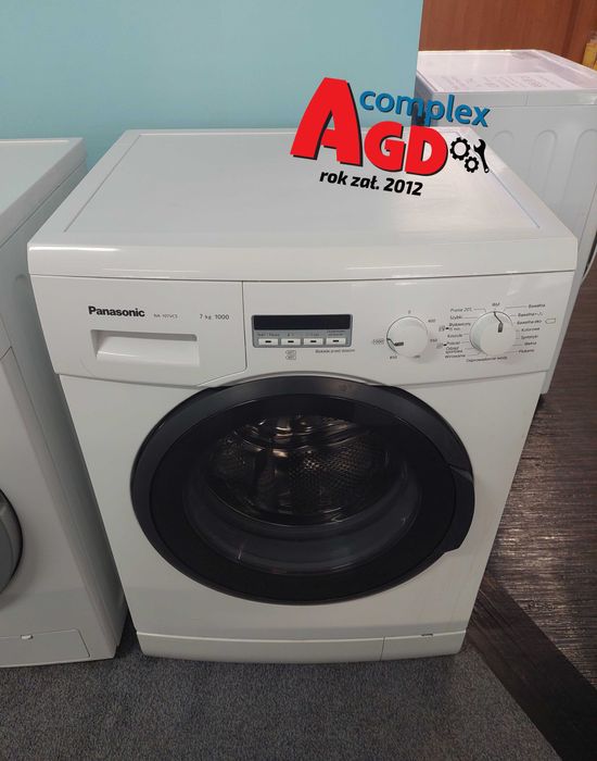 ROK GWARANCJA Pralka Panasonic NA107VC5 7 kg 1000 obr. Wyświetlacz LED