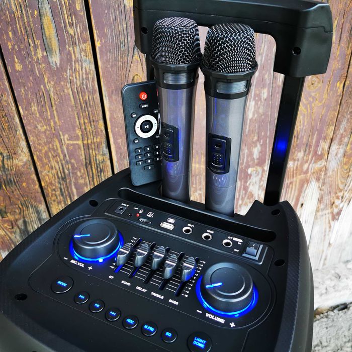 GŁOŚNIK MOBILNY Kolumna NAGŁOŚNIENIOWA Radio Bluetooth Wieża Karaoke