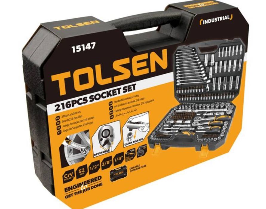 Комплект інструментів 216 предметів Толсен