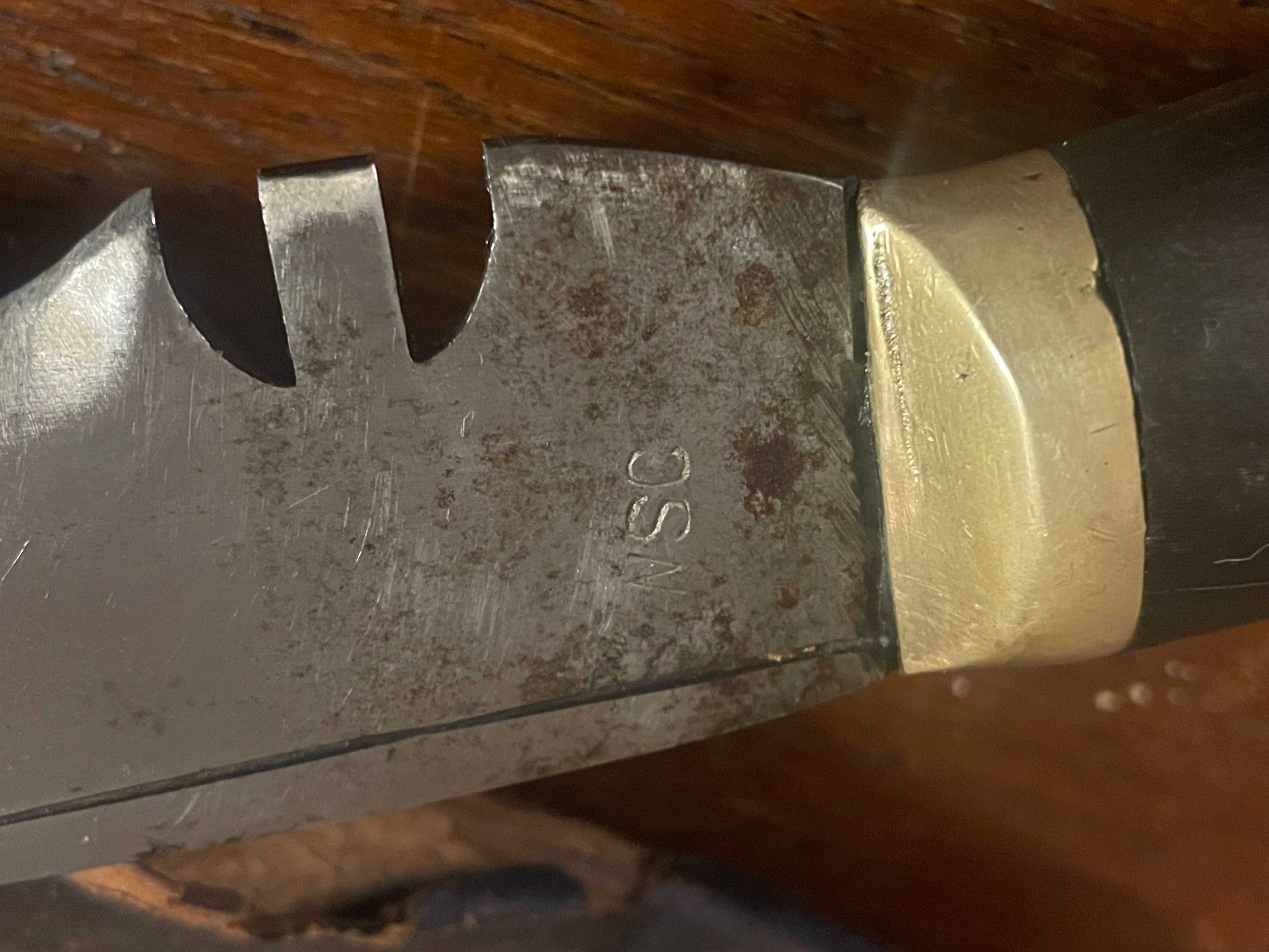 Oryginalny wojskowy nóż Kukri, Gurkha XX w. sygnowany
