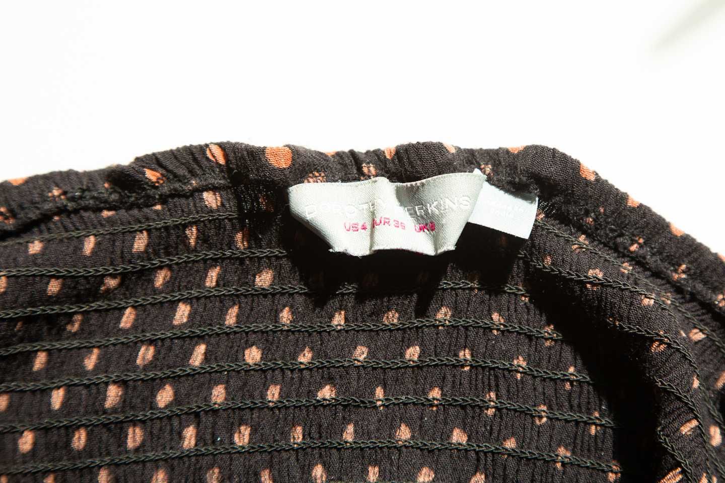 Dorothy Perkins Sukienka letnia  czarna  r 36