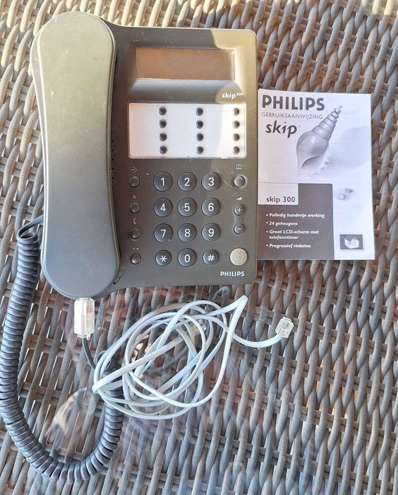 Telefone fixo com chaves grandes