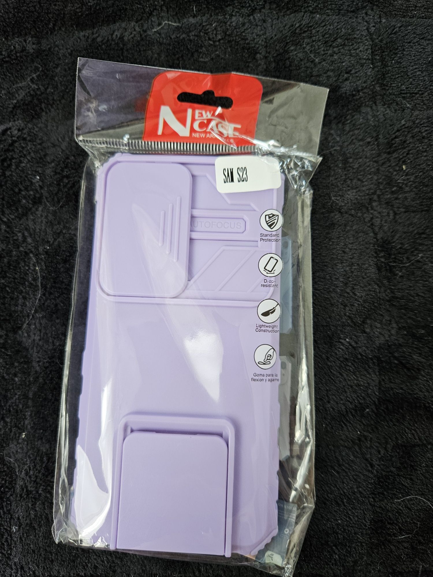 NOWE Etui Case do Samsung Galaxy S23 fioletowe z zakrytym obiektywem