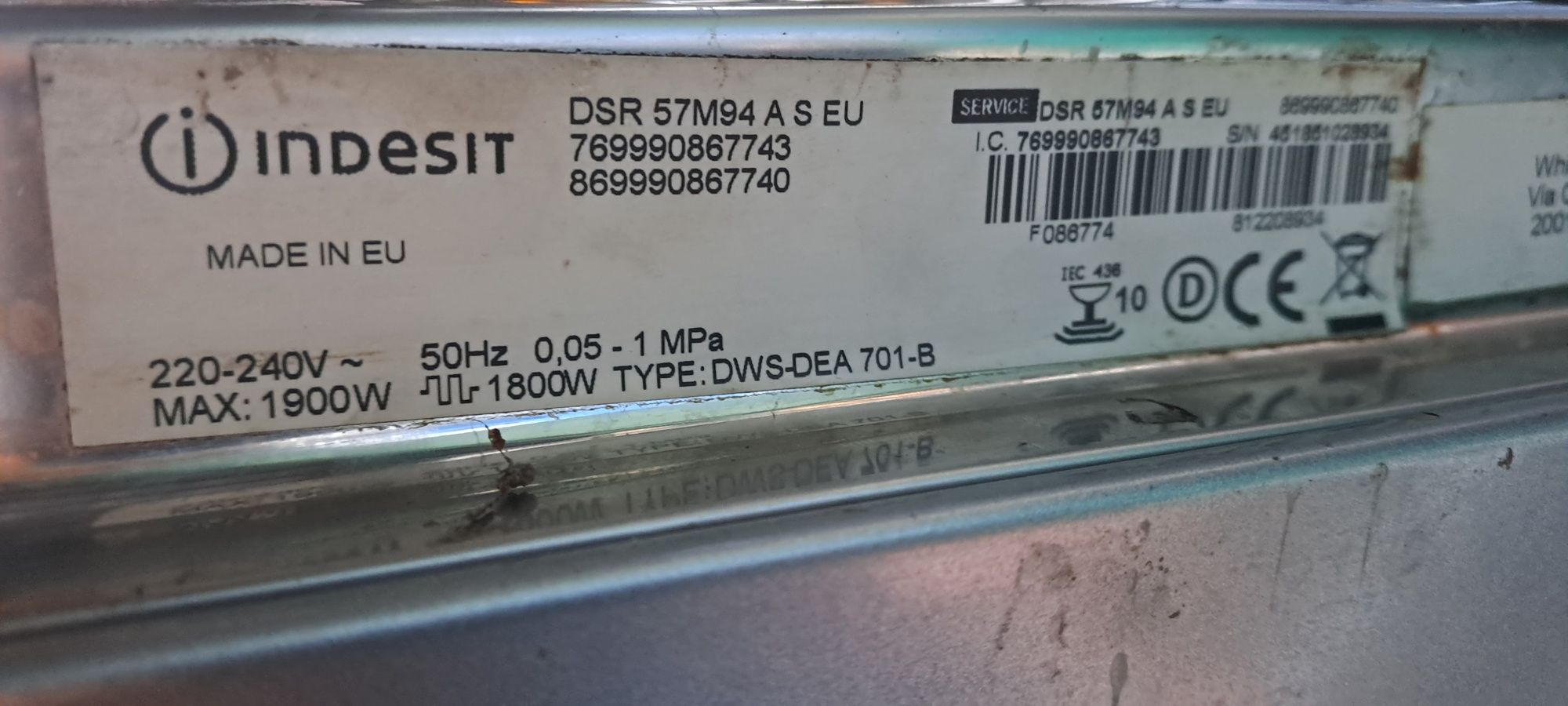 Zmywarka INDESIT 45cm
