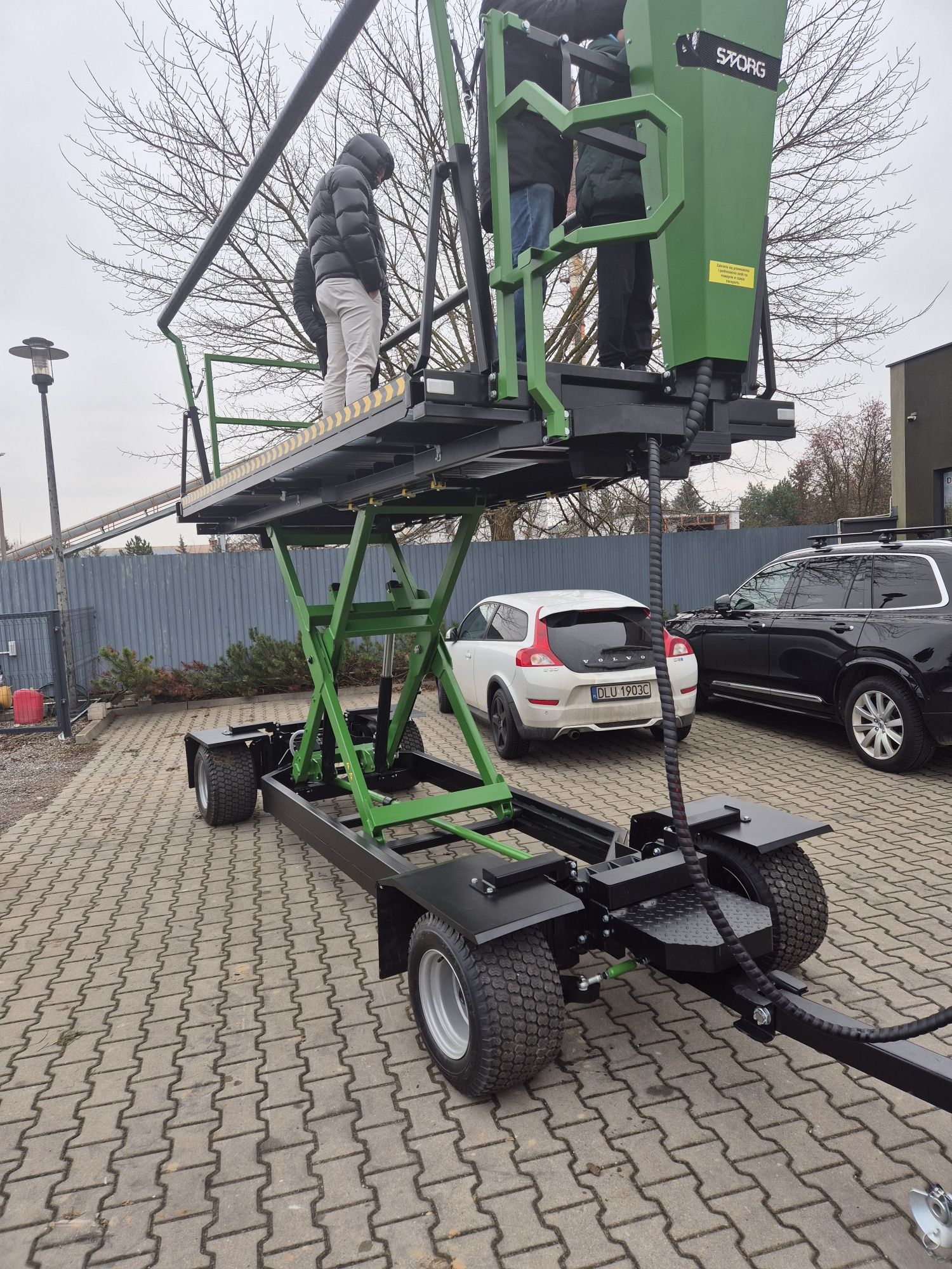 Platforma sadownicza 3 paletowa