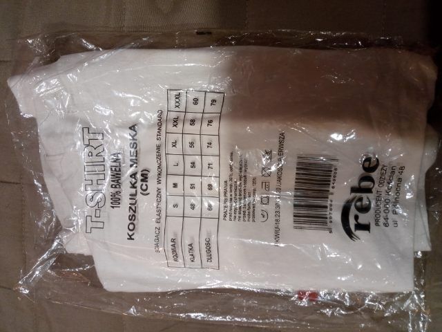 Podkoszulki męskie białe bawełniane