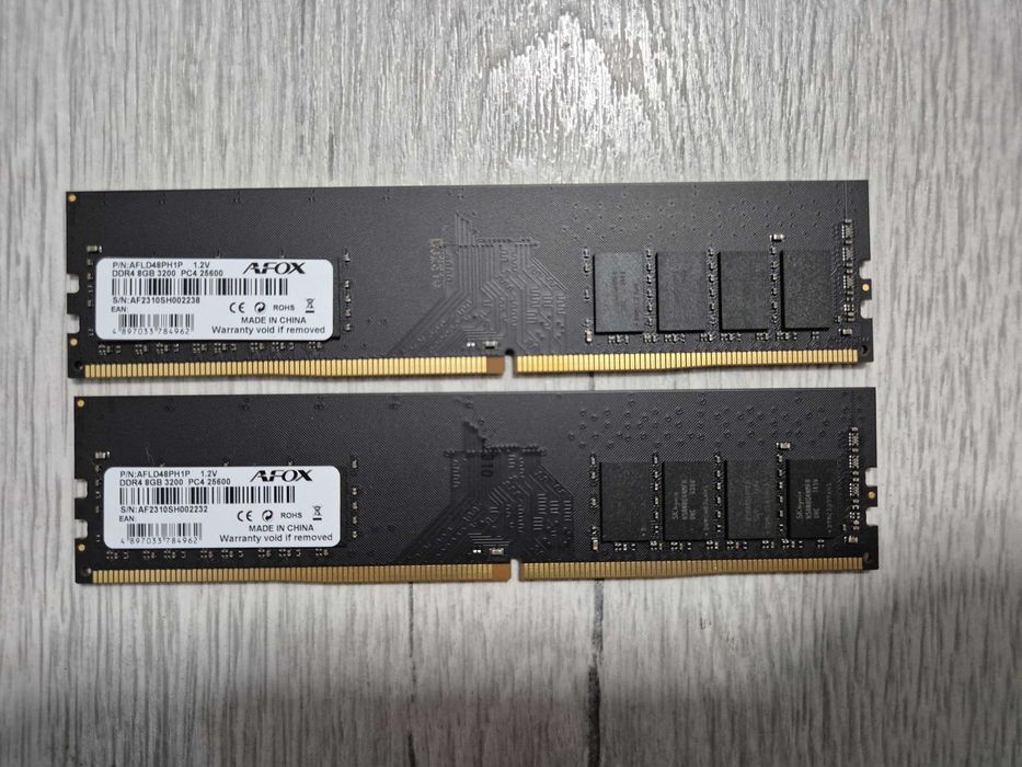 пам'ять DDR4 16GB Kit (2x8) 3200MHz AFOX (Hynix). TRADE-IN
