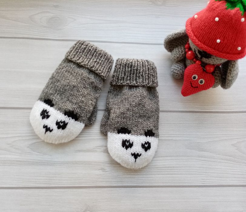 Вязаные варежки Hand made