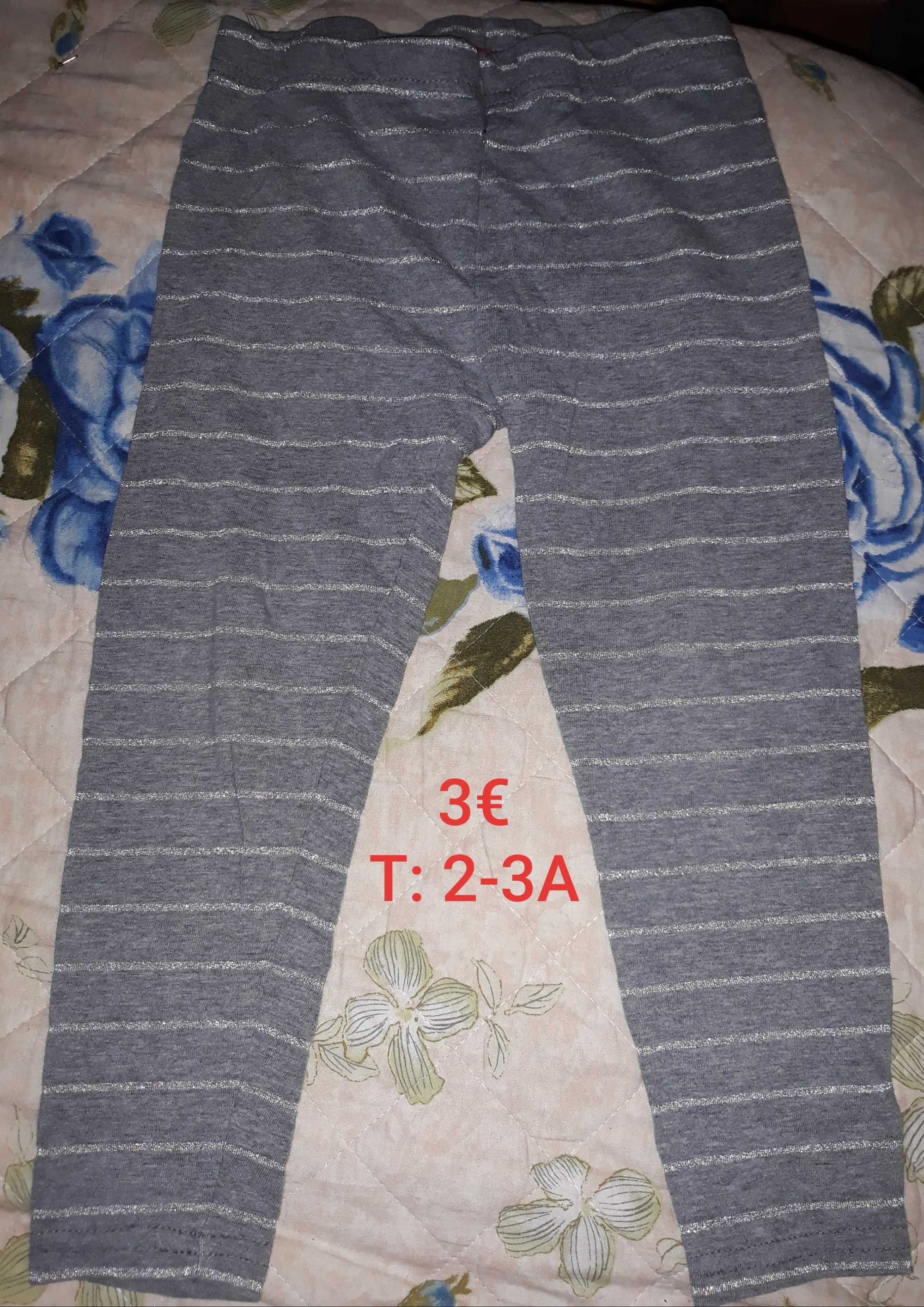 Roupa de menina, tamanho 2 a 3 anos.