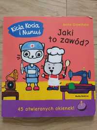 Kicia Kocia i Nunuś Jaki to zawód książka z okienkami