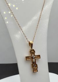 Хрестик золотий 585