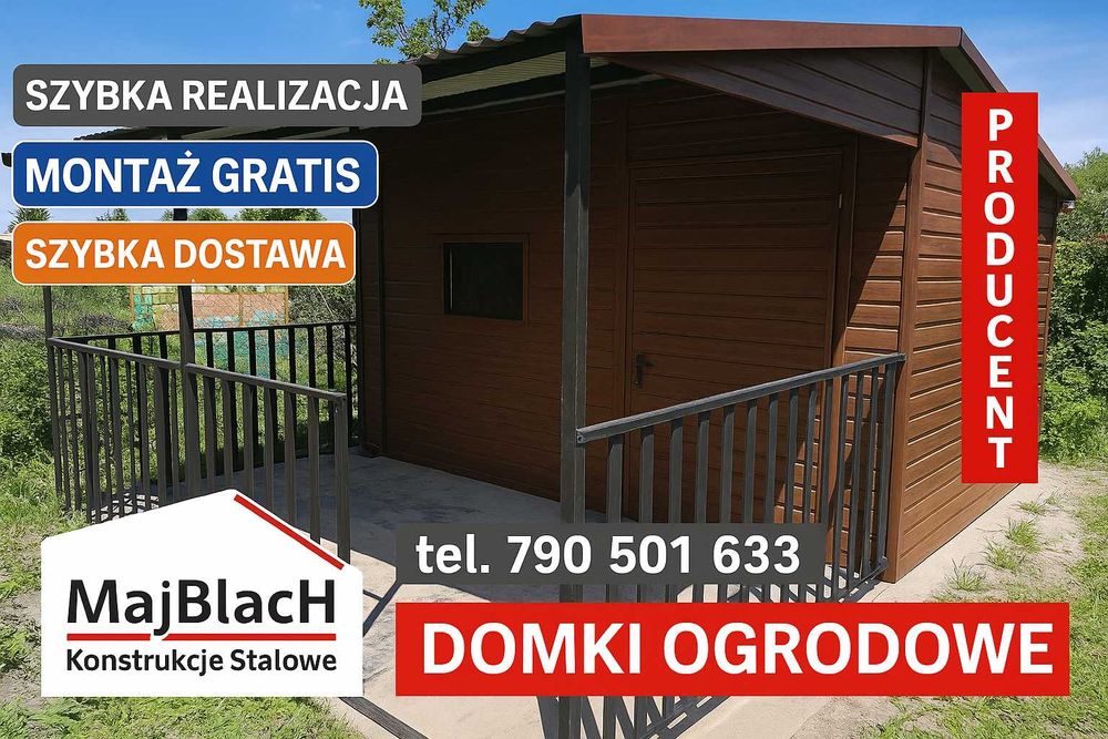 Schowek Ogrodowy Wiata Narzędziowa| Wiatka Ogrodowa |Garaż - Maj-Blach