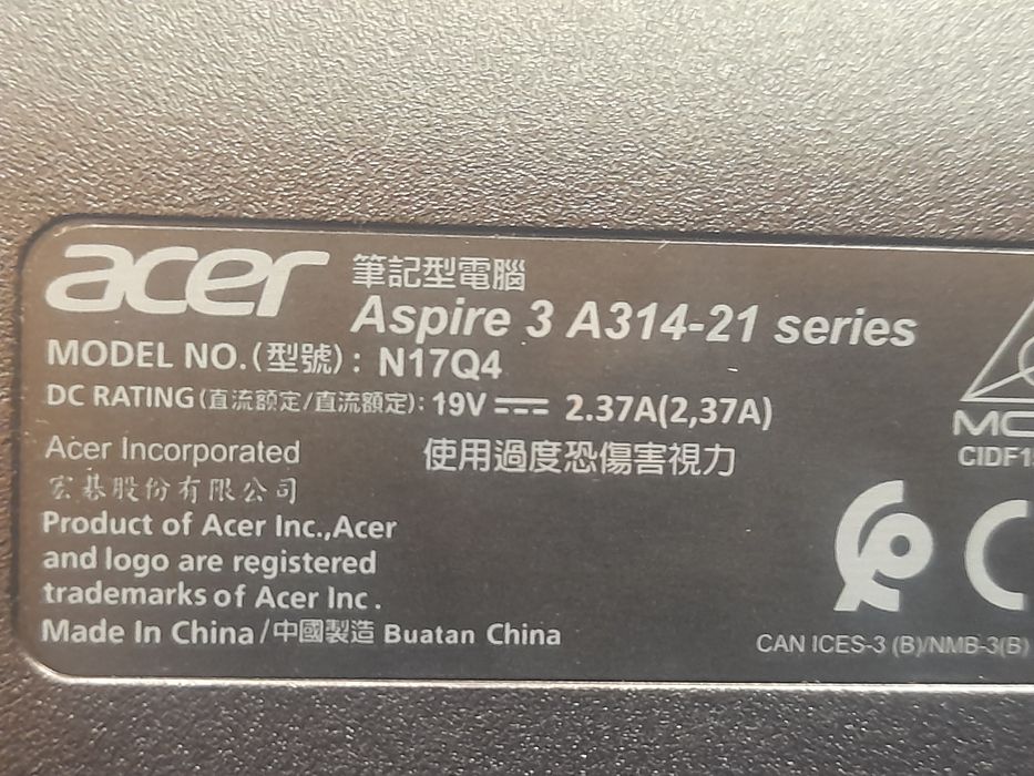 ACER Aspire 3 A314-21.*N17Q4*-16.10.2019.r