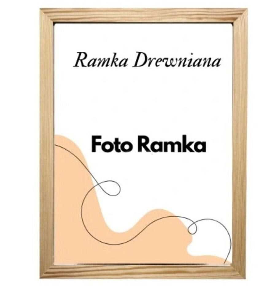 Obraz ręcznie malowany "Prosiaczek" + rama